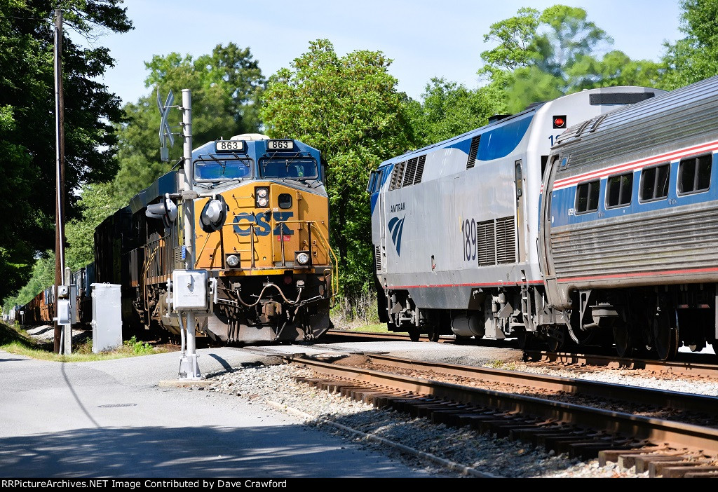 CSX Amtrak Meet One